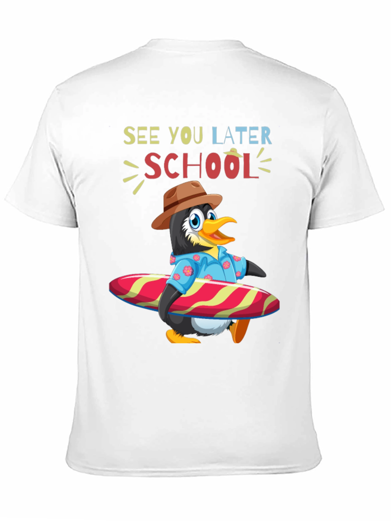 Summer Penguin Surf School T-Shirt