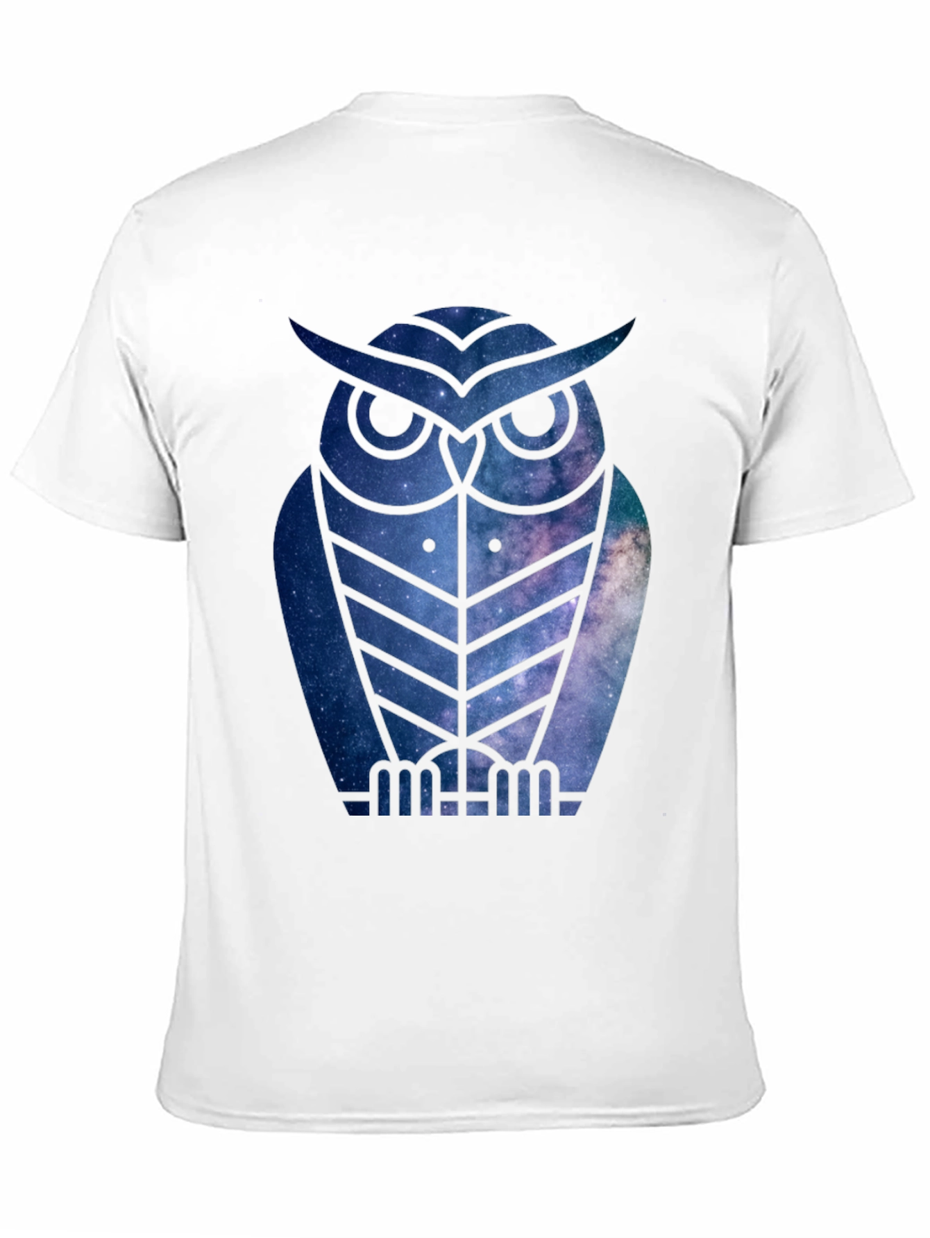 Galaxy Owl T-Shirt - Mens Black Tee
