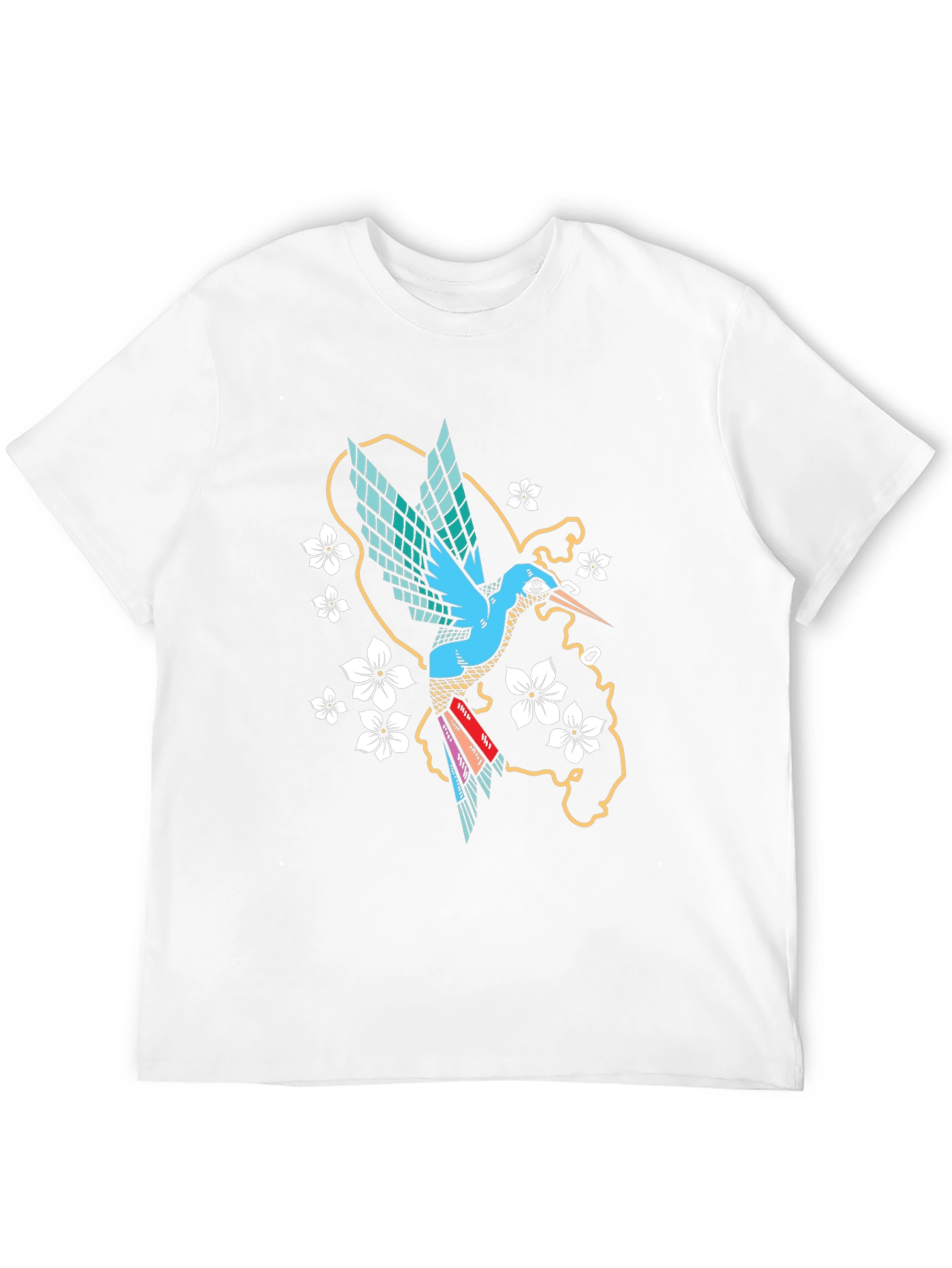 Hummingbird Graphic Tee - Stylish Mens Black T-Shirt
