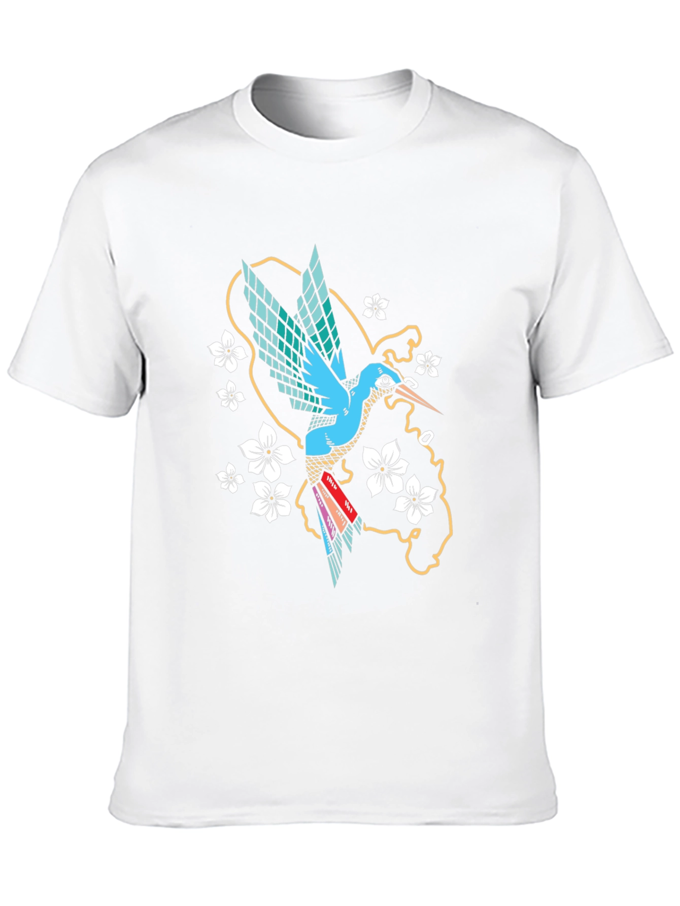 Hummingbird Graphic Tee - Stylish Mens Black T-Shirt