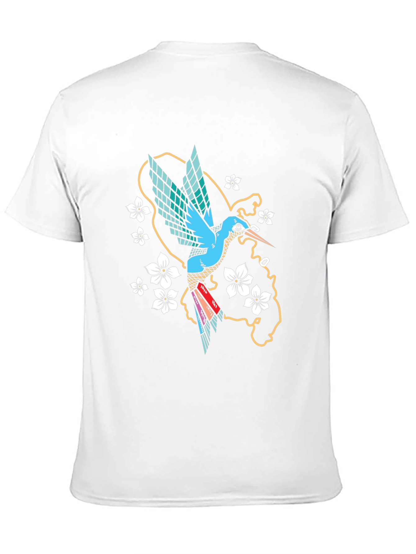 Hummingbird Graphic Tee - Stylish Mens Black T-Shirt