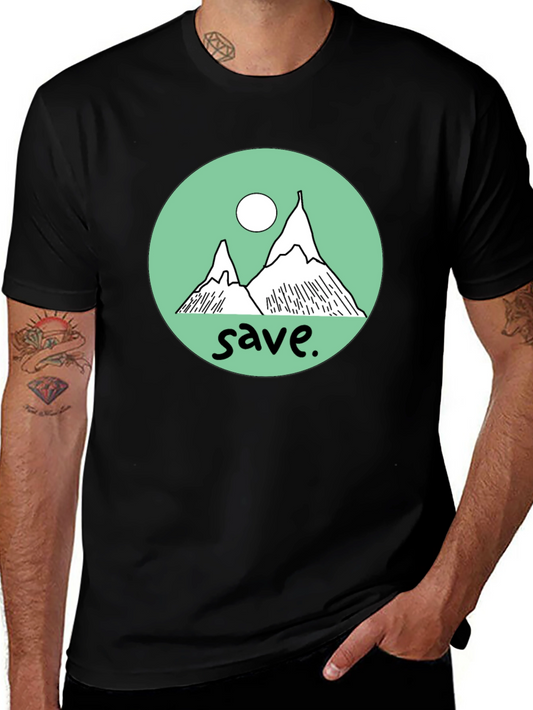 Save the Mountains Graphic Tee - Black