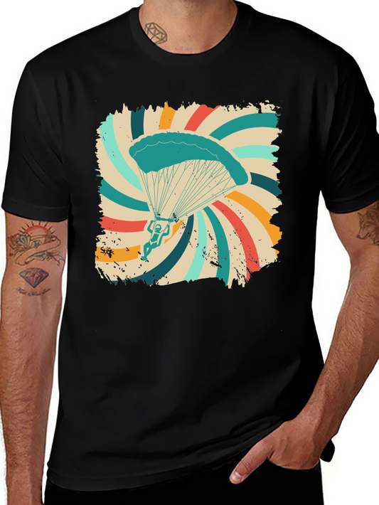 Retro Skydiving Graphic Tee - Adventure Awaits!