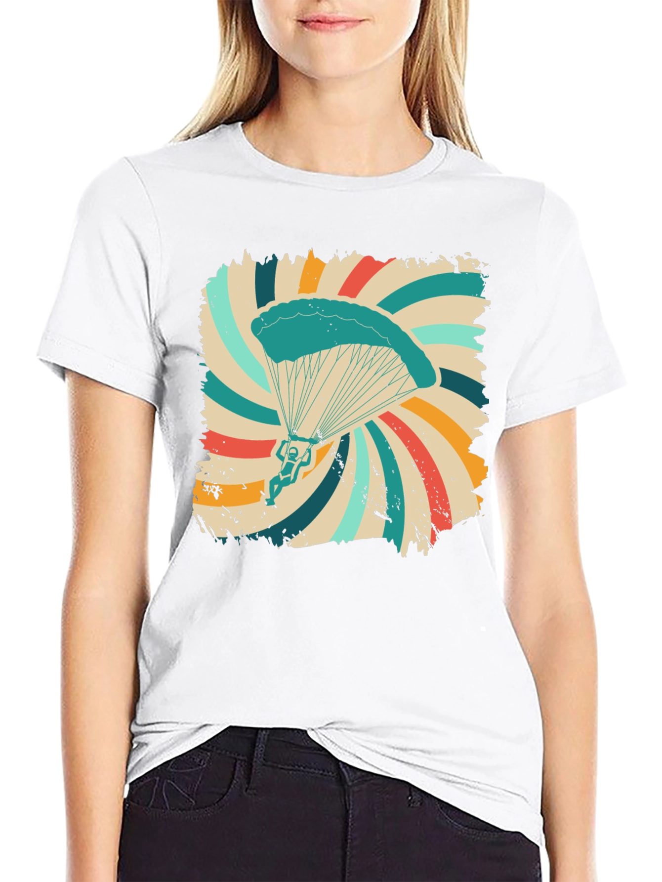 Retro Skydiving Graphic Tee - Adventure Awaits!
