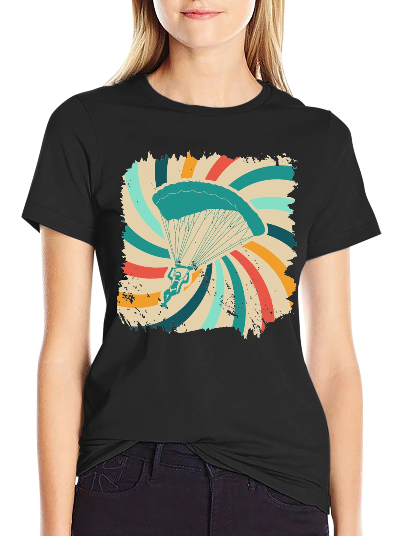 Retro Skydiving Graphic Tee - Adventure Awaits!