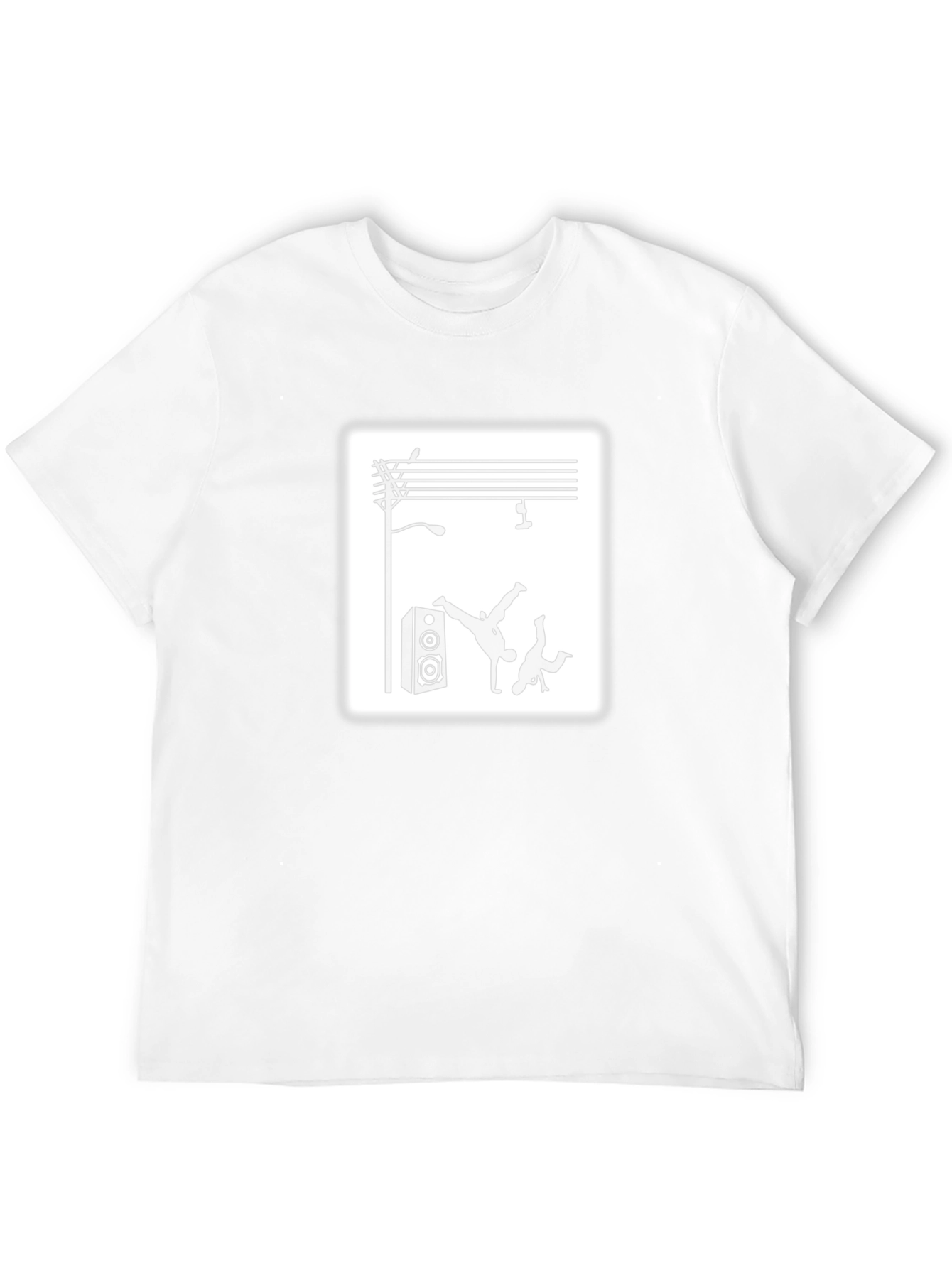 Street Dance Graphic Tee - Black Cotton T-Shirt