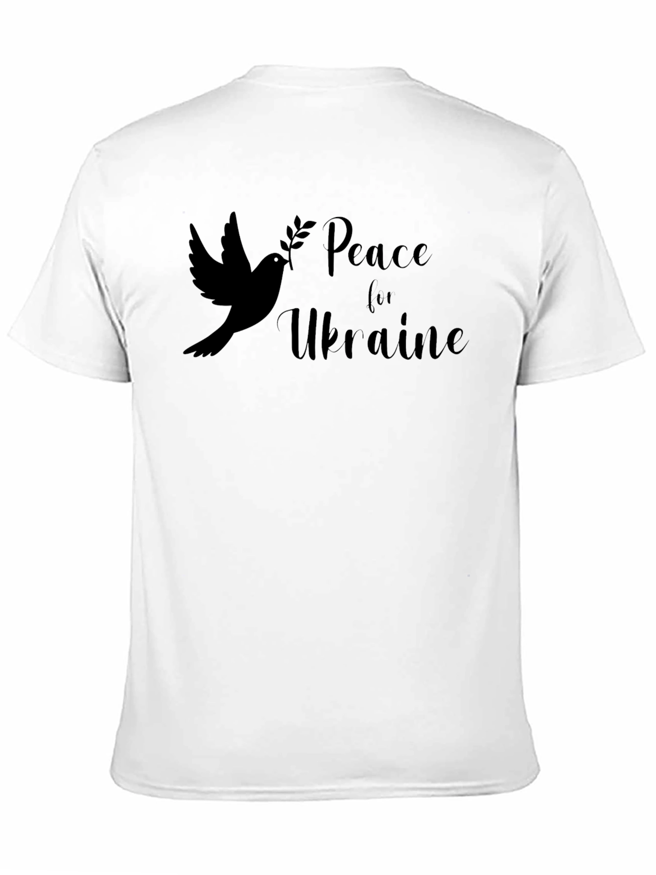 Peace for Ukraine Dove Graphic T-Shirt