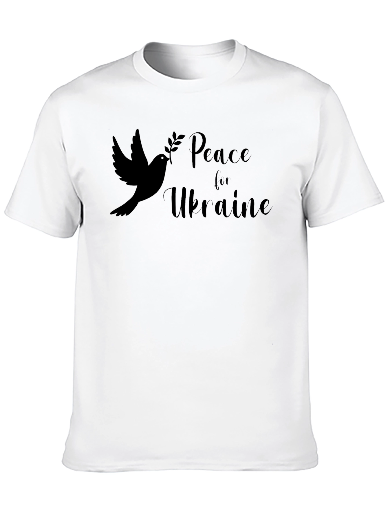 Peace for Ukraine Dove Graphic T-Shirt