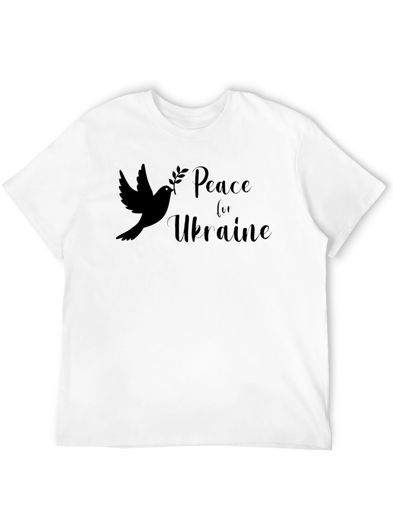Peace for Ukraine Dove Graphic T-Shirt