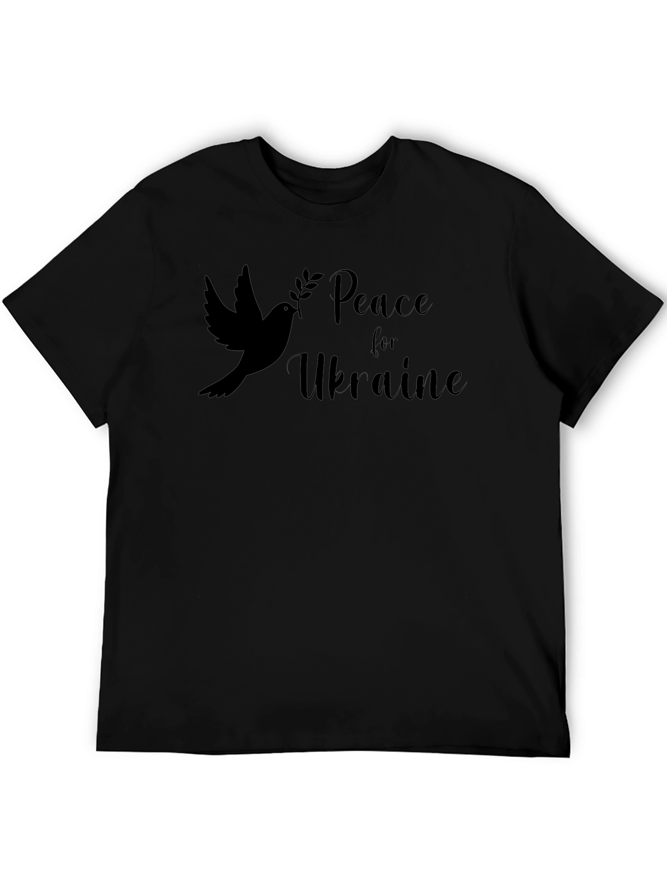 Peace for Ukraine Dove Graphic T-Shirt