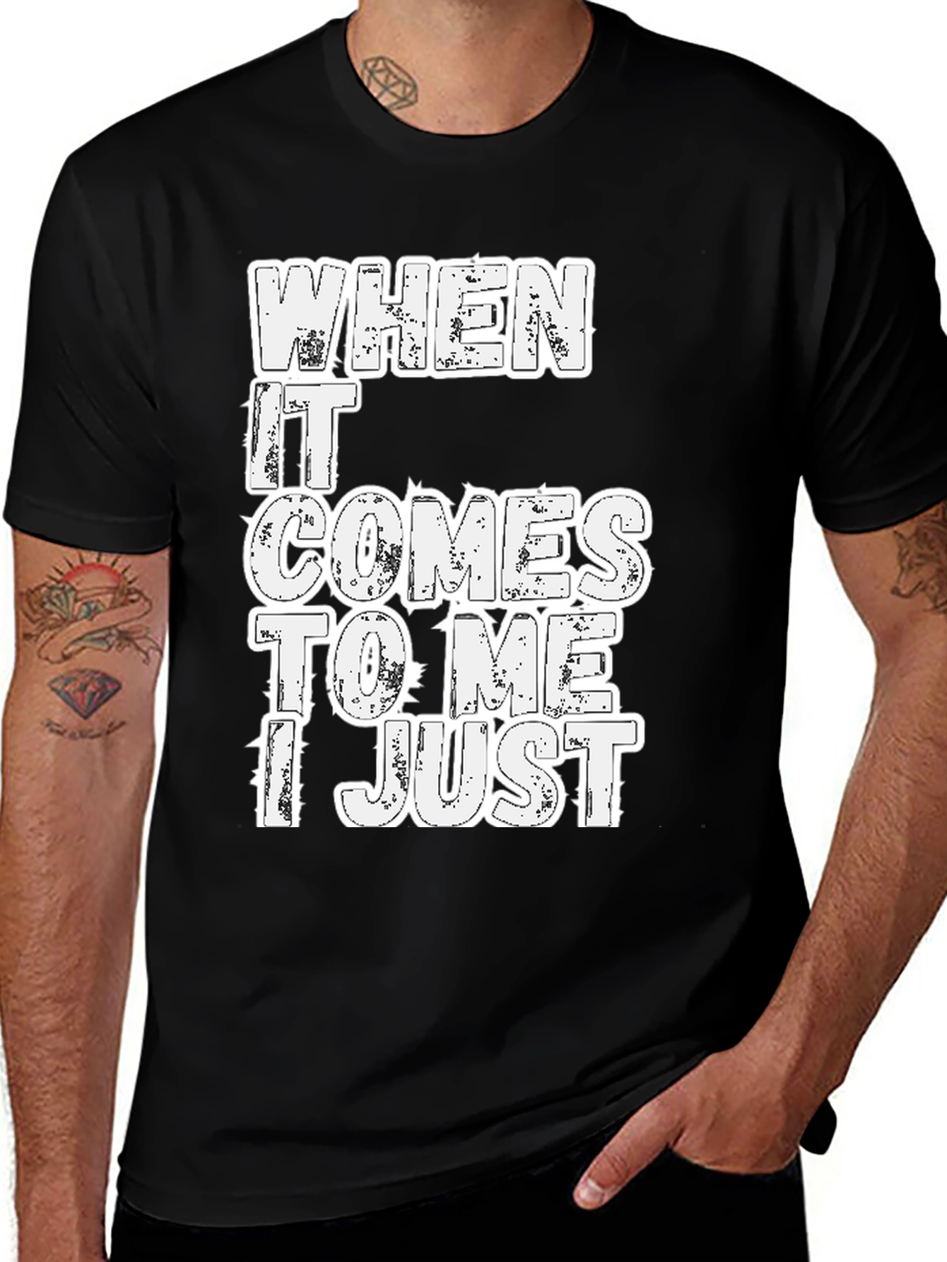 Funny Sarcastic Mens Black T-Shirt