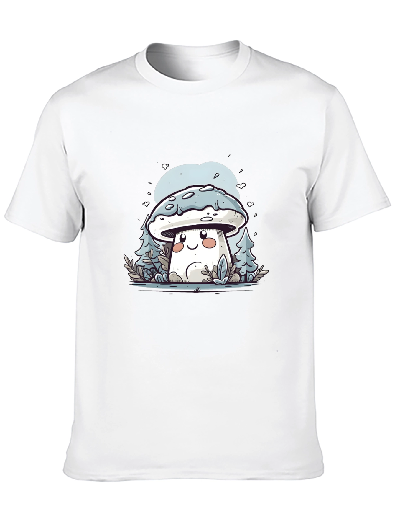 Cute Mushroom Cartoon T-Shirt