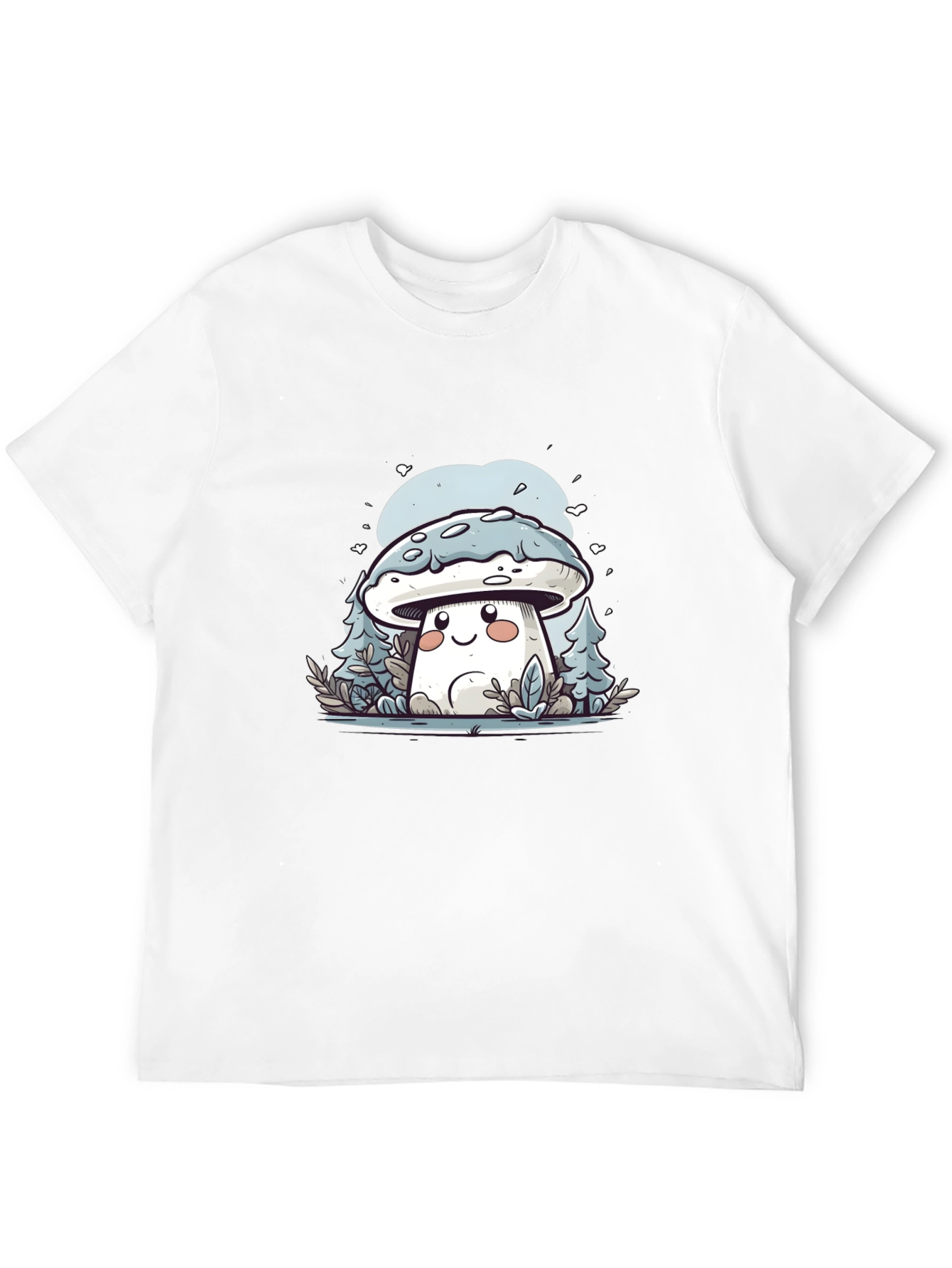 Cute Mushroom Cartoon T-Shirt