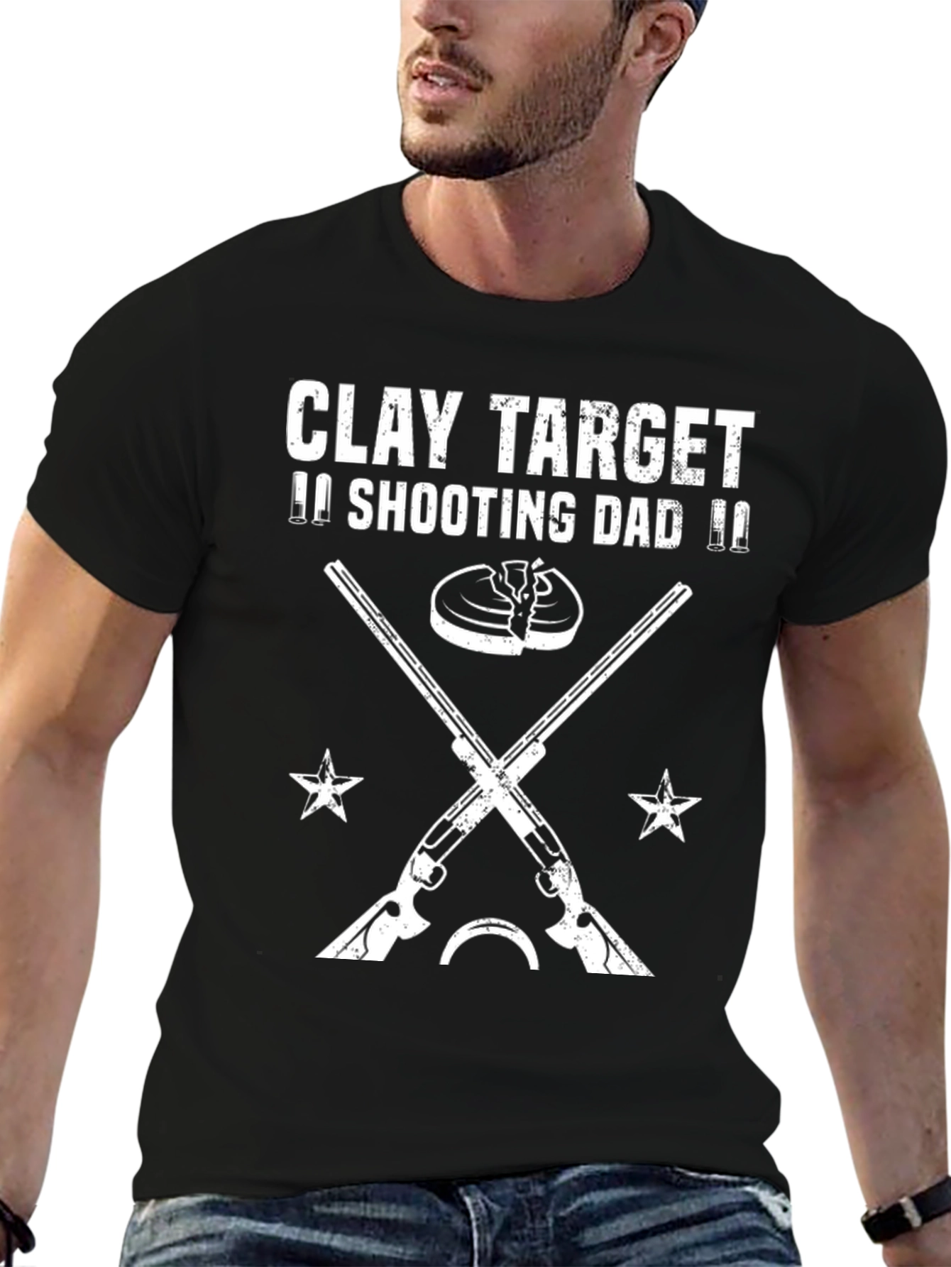 Clay Target Shooting Dad T-Shirt