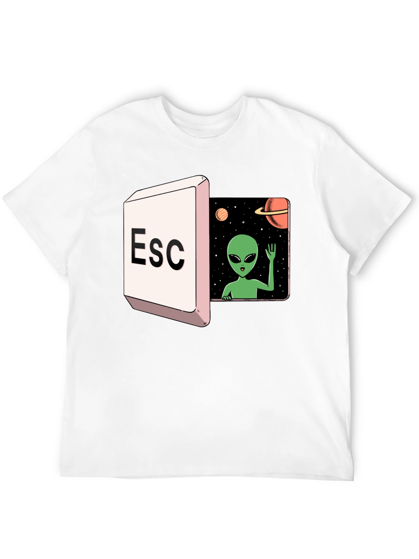Escape to Space Alien Graphic Tee