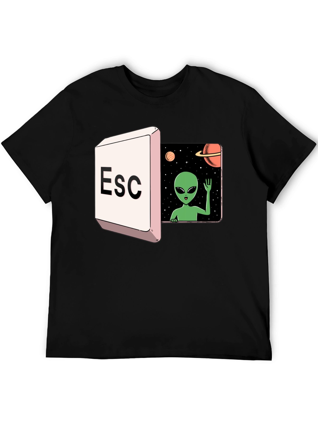 Escape to Space Alien Graphic Tee