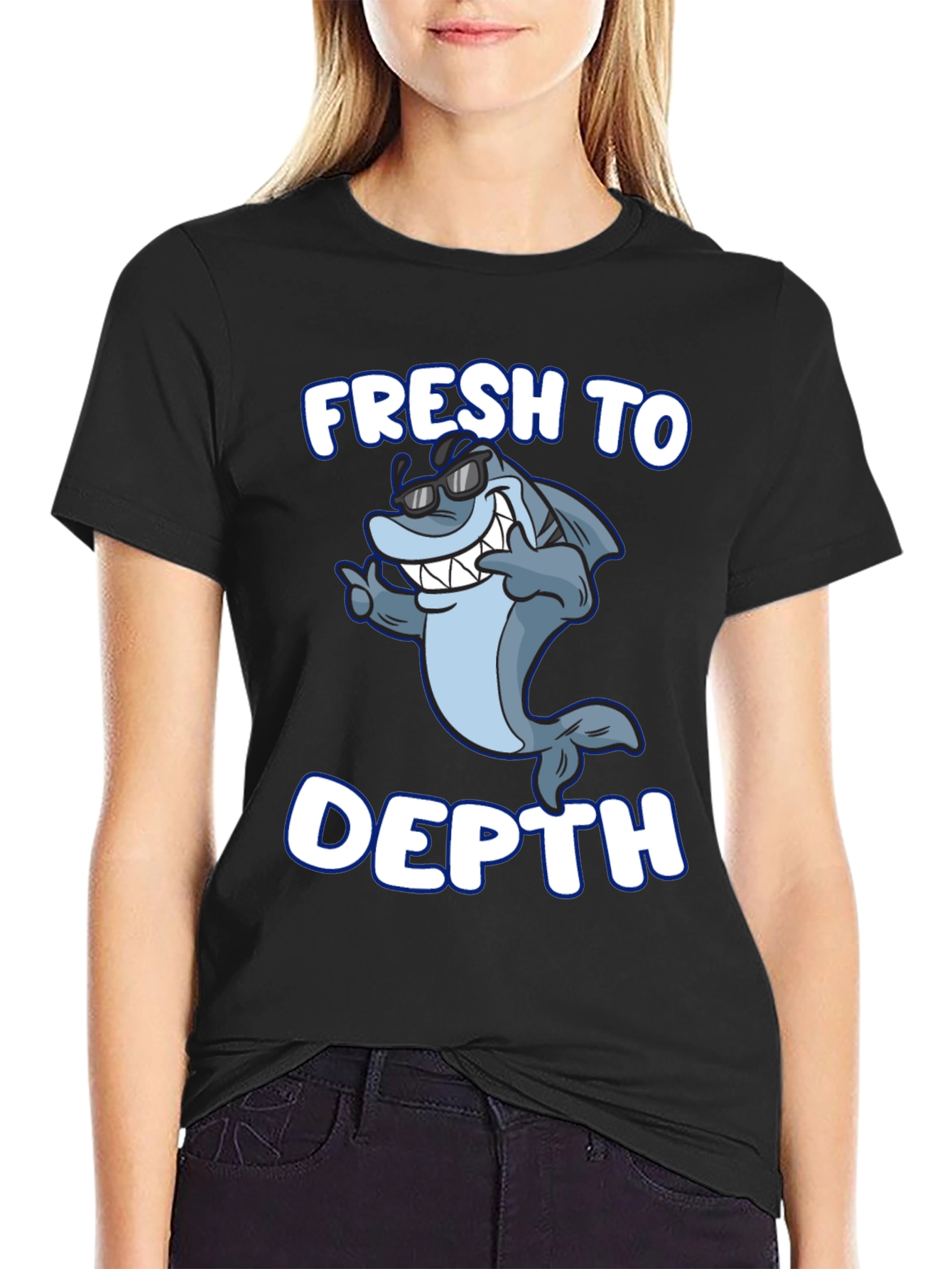 Fresh To Depth Shark Graphic T-Shirt