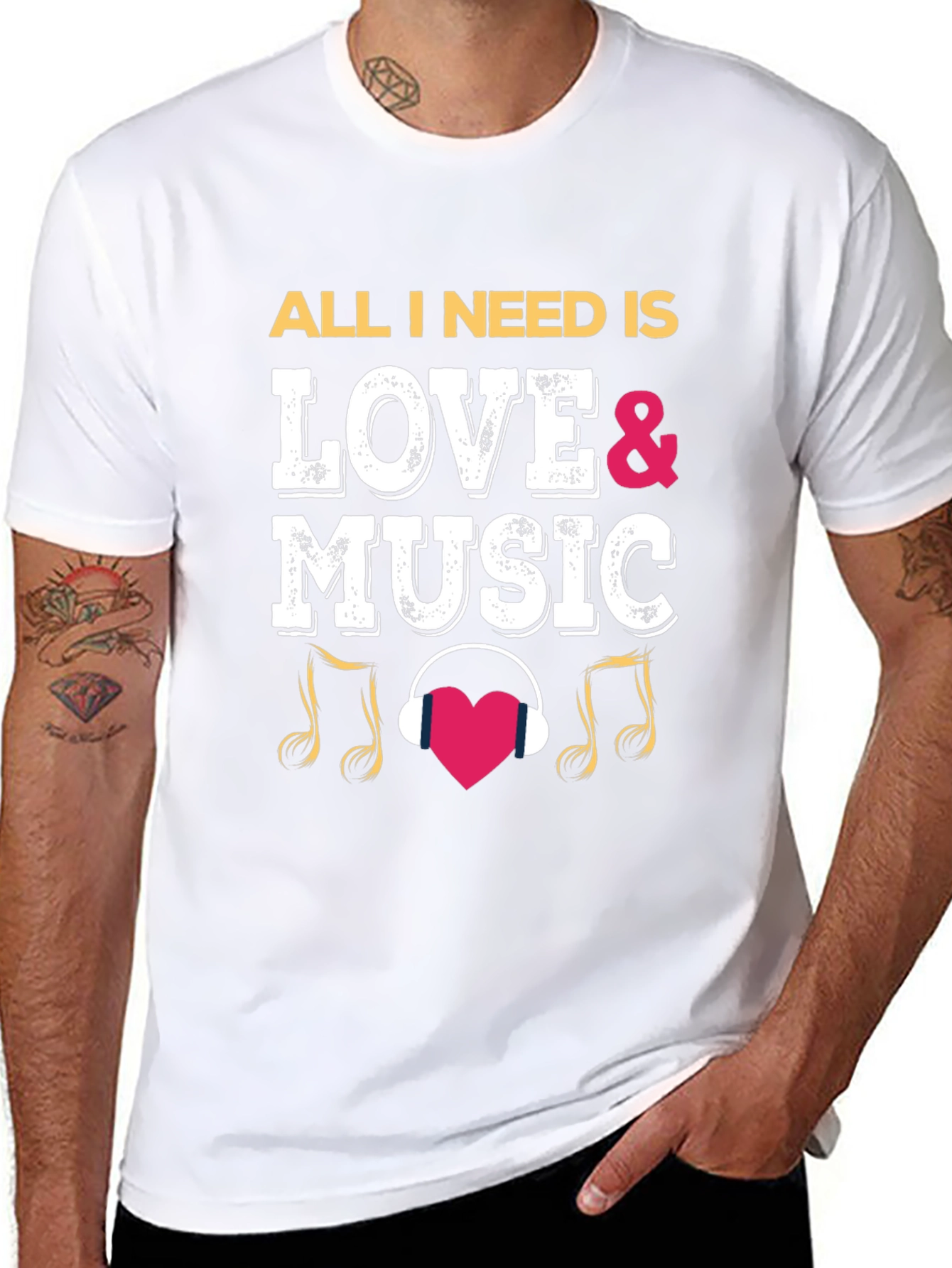 Love and Music T-Shirt - Trendy Graphic Tee