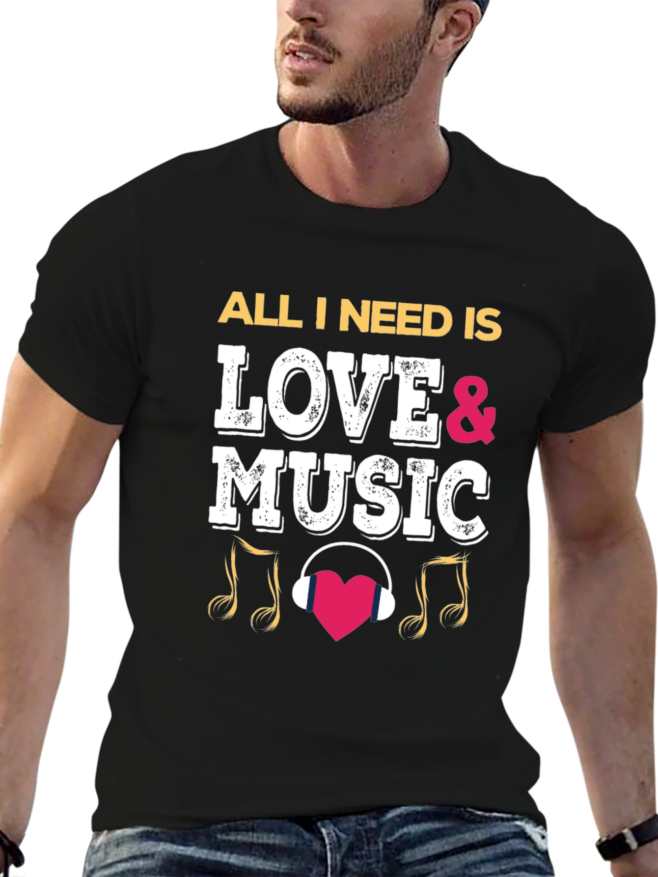 Love and Music T-Shirt - Trendy Graphic Tee