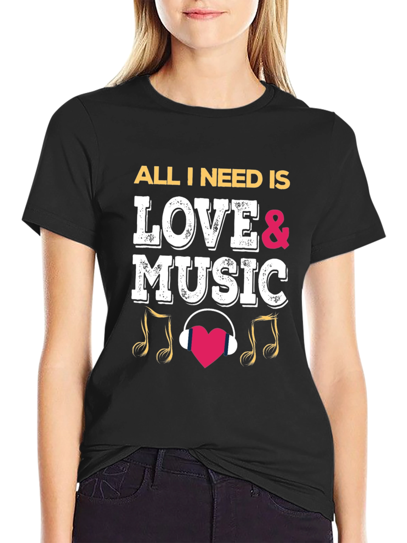 Love and Music T-Shirt - Trendy Graphic Tee
