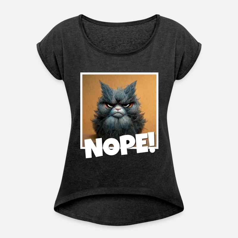 3d cat grumpy Coffee I hate people good morning