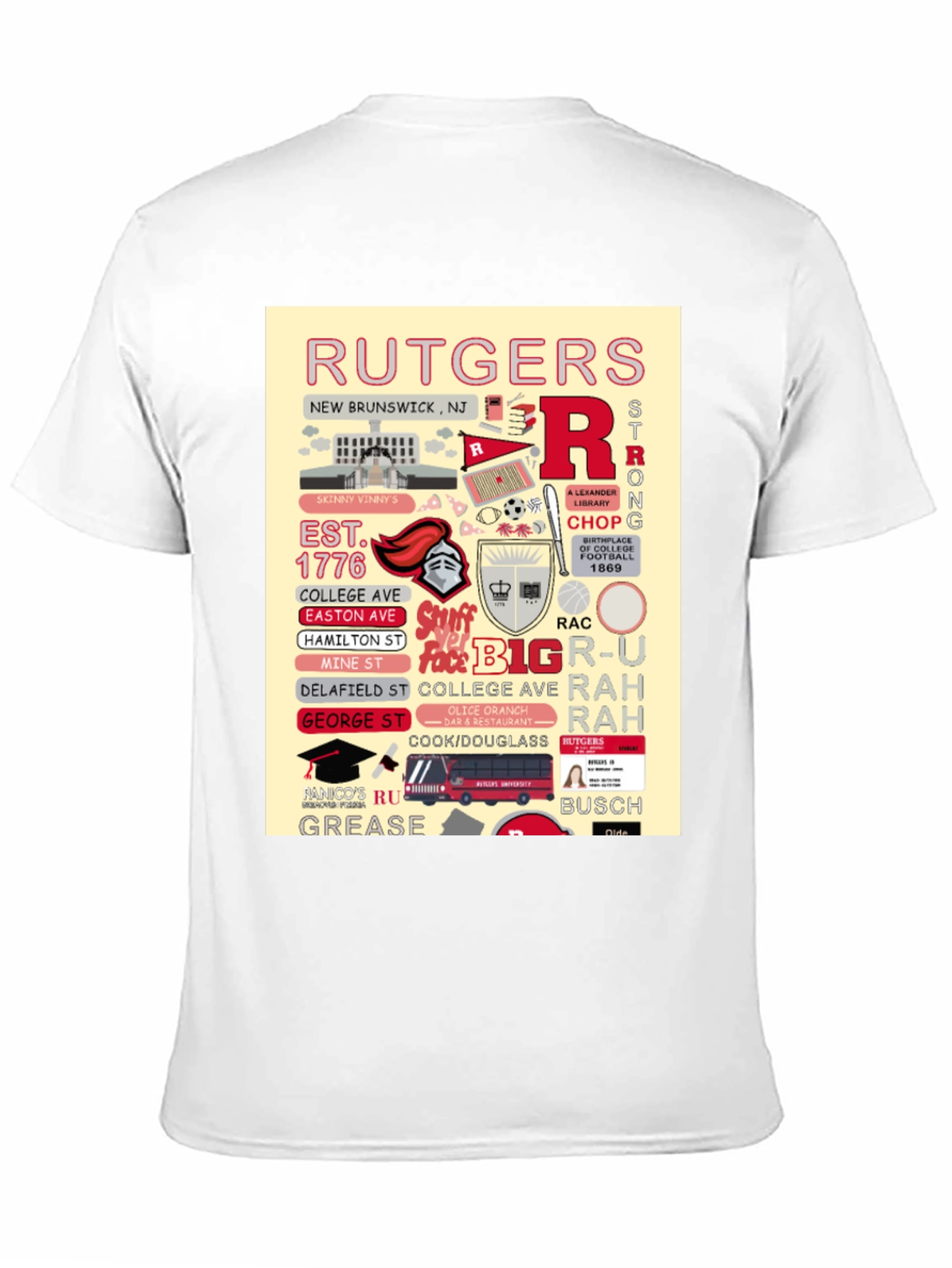 Rutgers University T-Shirt New Brunswick NJ College Pride
