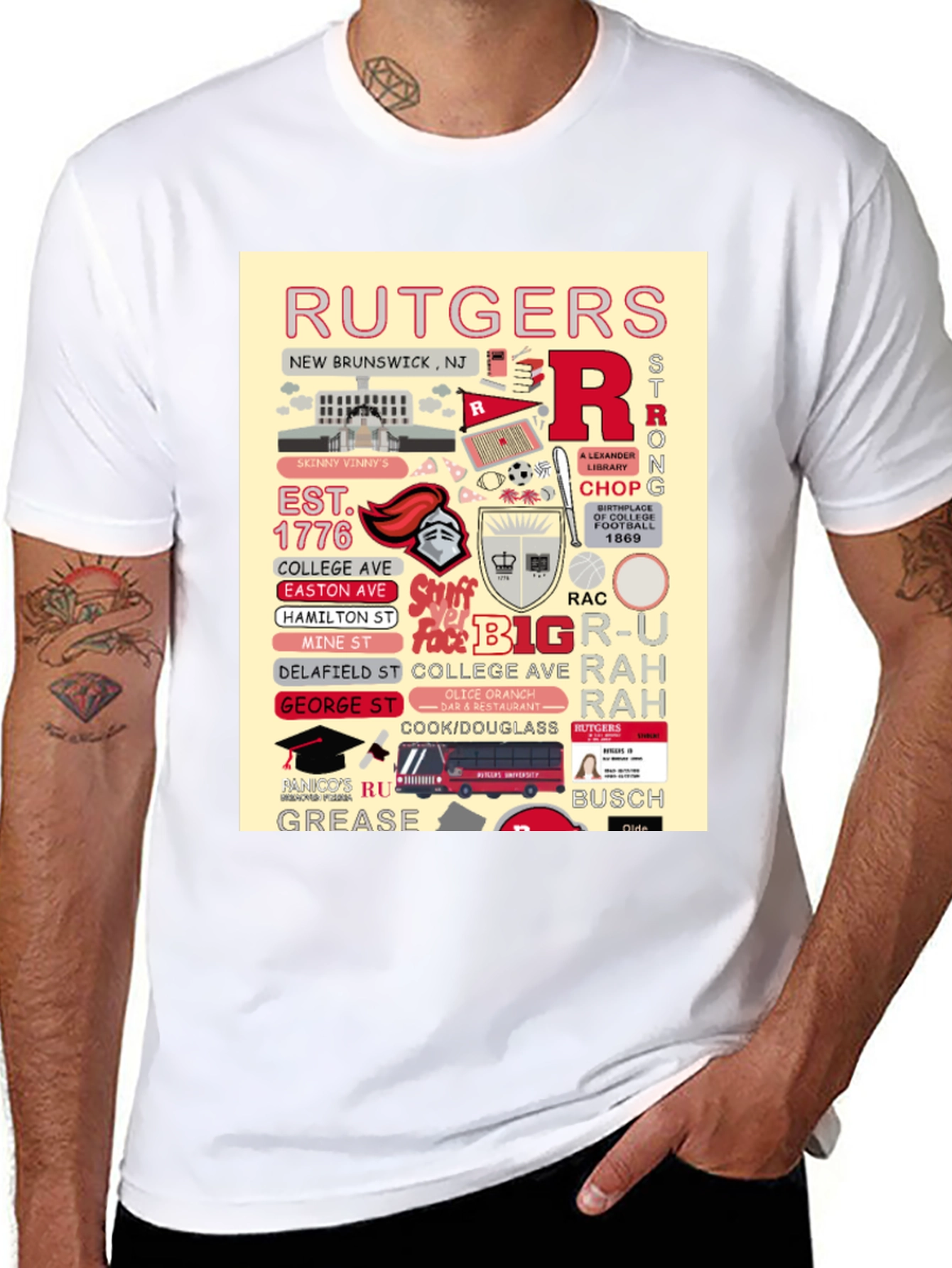 Rutgers University T-Shirt New Brunswick NJ College Pride