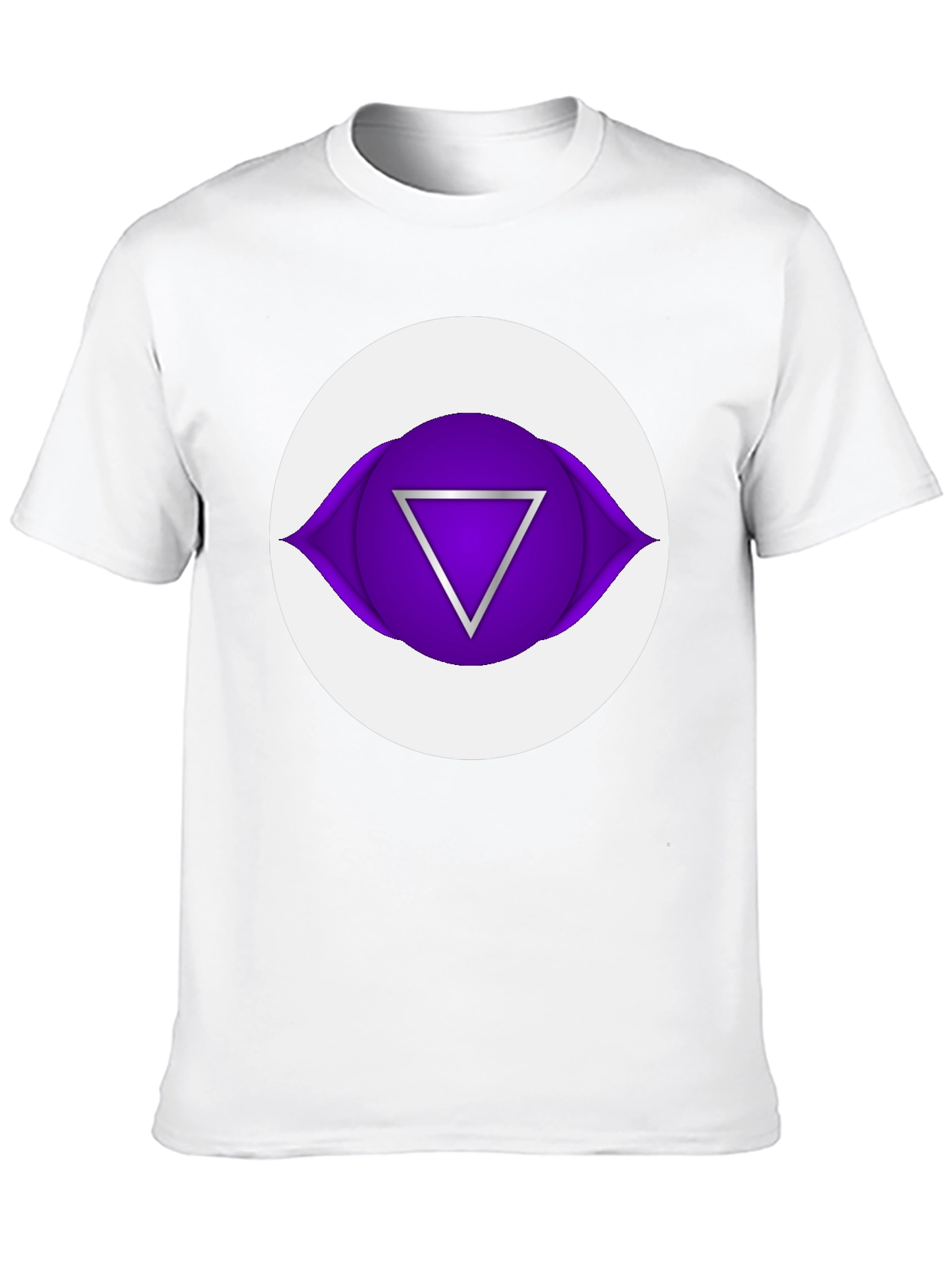 Third Eye Chakra Graphic Tee - Black Cotton T-Shirt