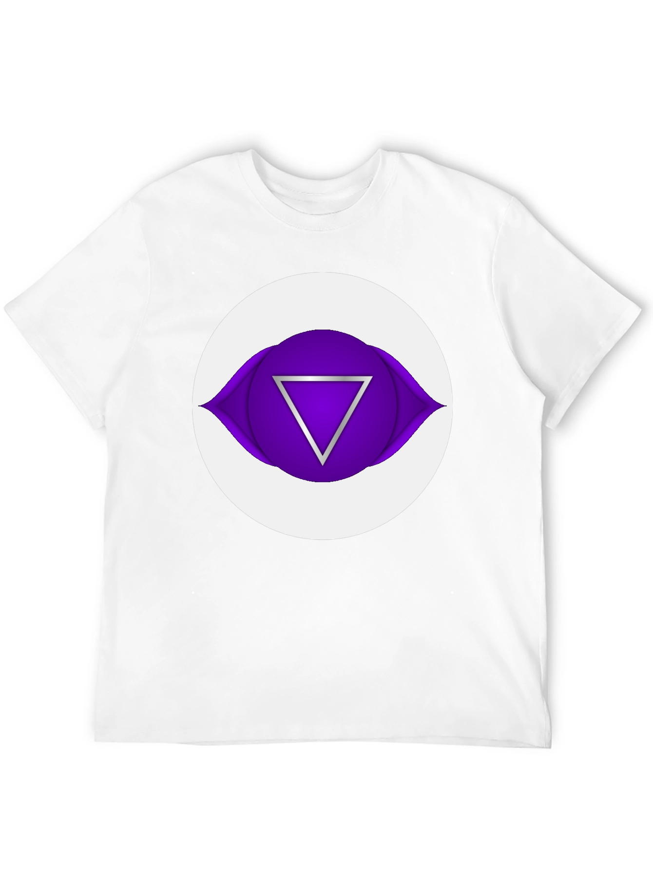 Third Eye Chakra Graphic Tee - Black Cotton T-Shirt