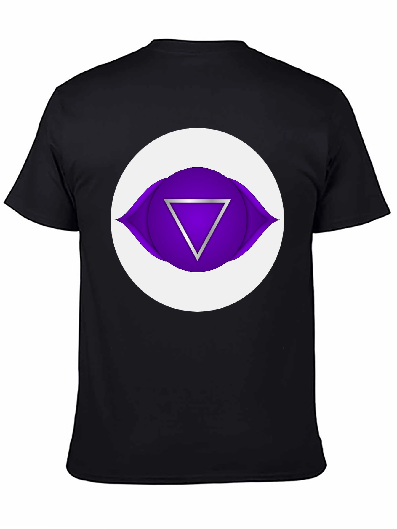 Third Eye Chakra Graphic Tee - Black Cotton T-Shirt