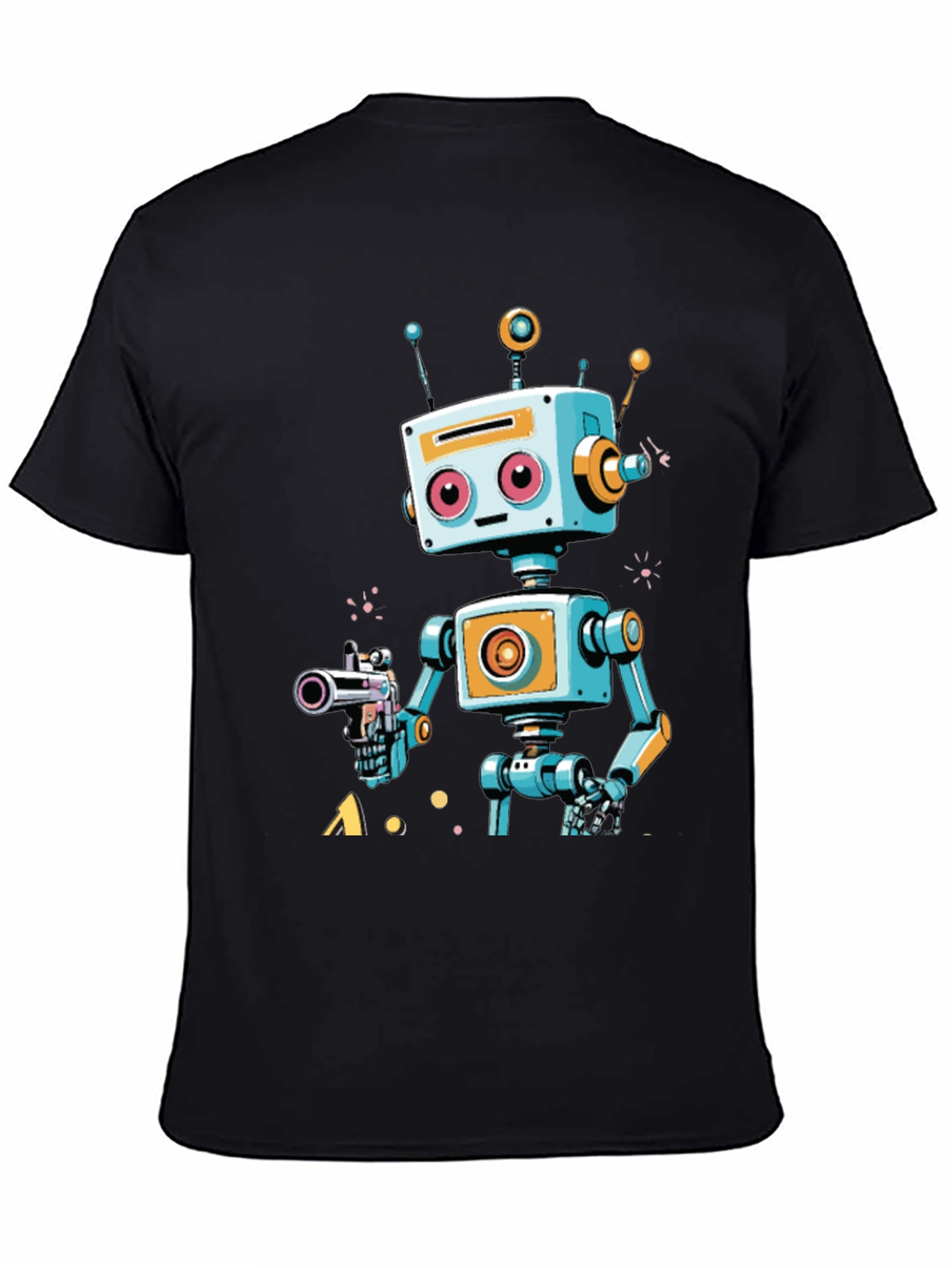 Retro Robot Graphic Tee - Sci-Fi Style Shirt
