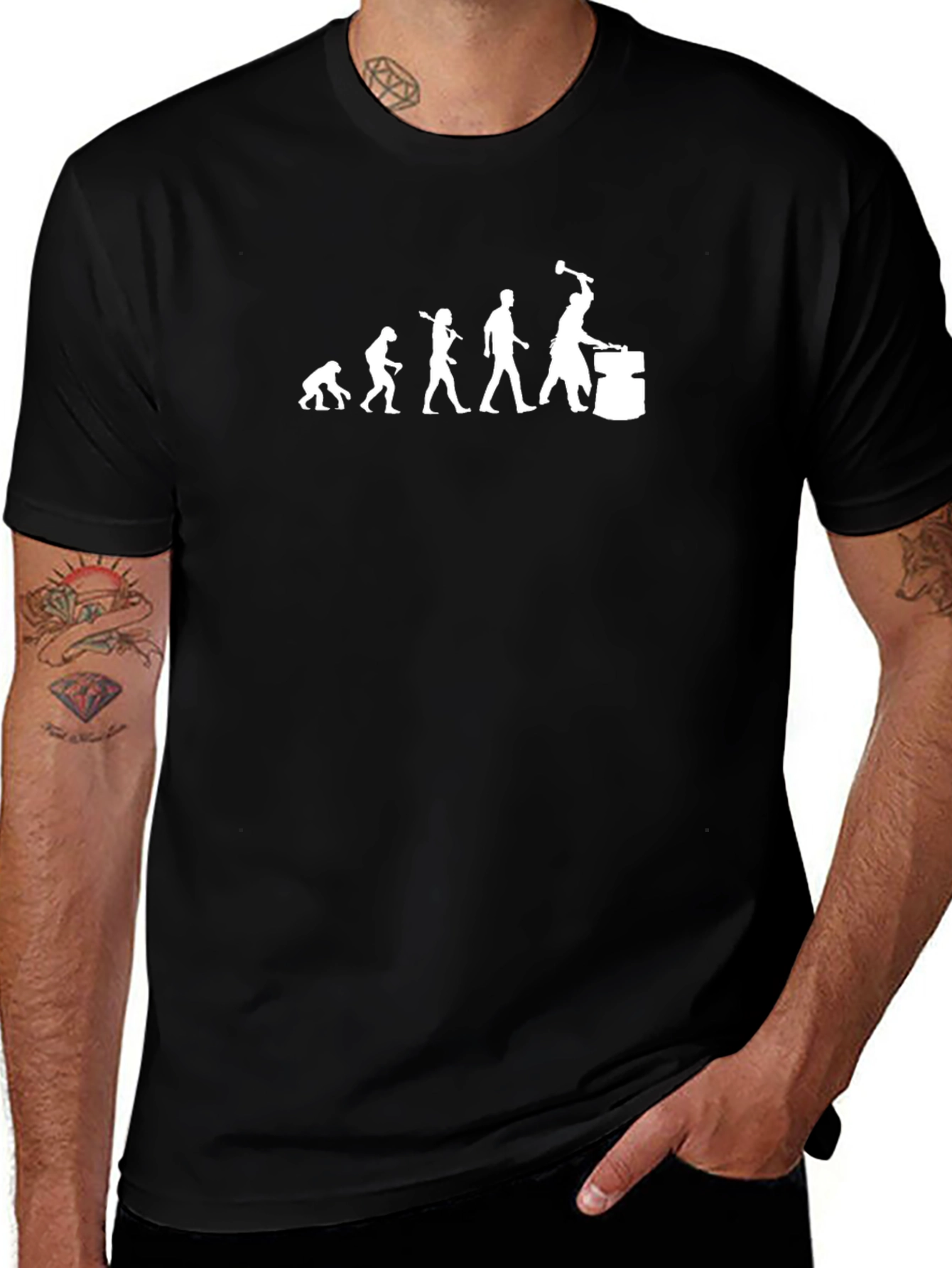 Blacksmith Evolution Graphic T-Shirt