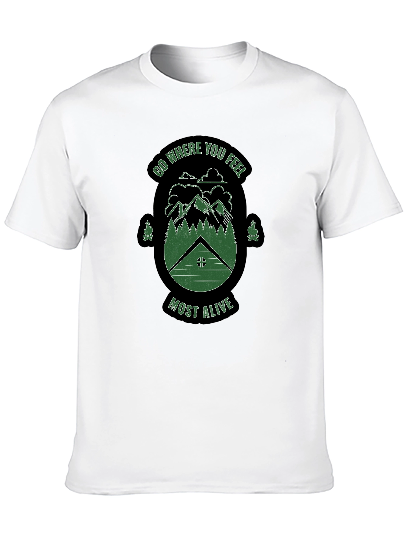 Adventure Awaits Graphic Tee - Black