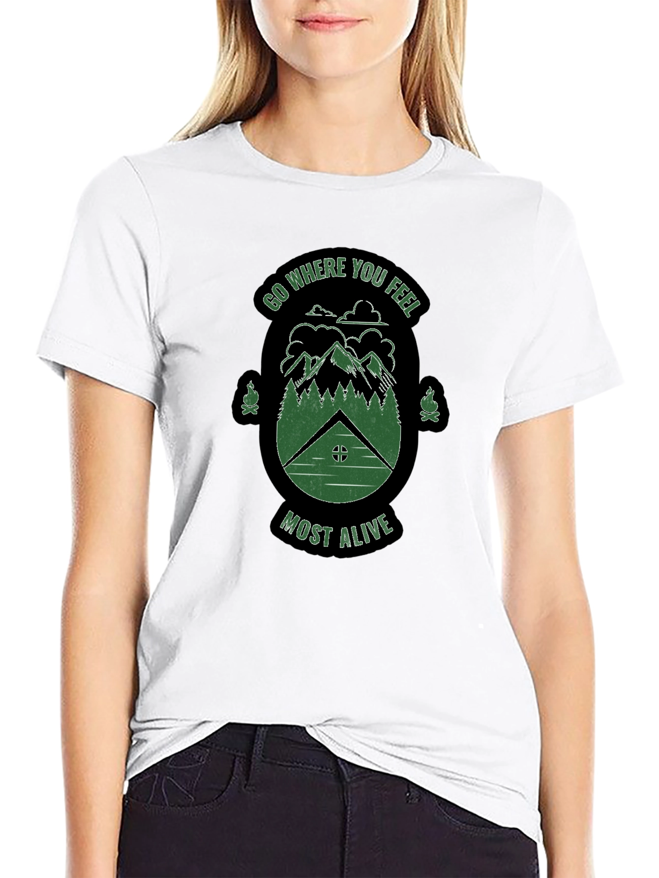 Adventure Awaits Graphic Tee - Black