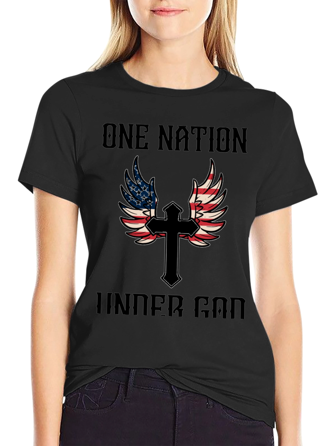 One Nation Under God T-Shirt - Patriotic Christian Tee