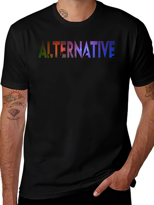 Alternative Graphic Print Black T-Shirt