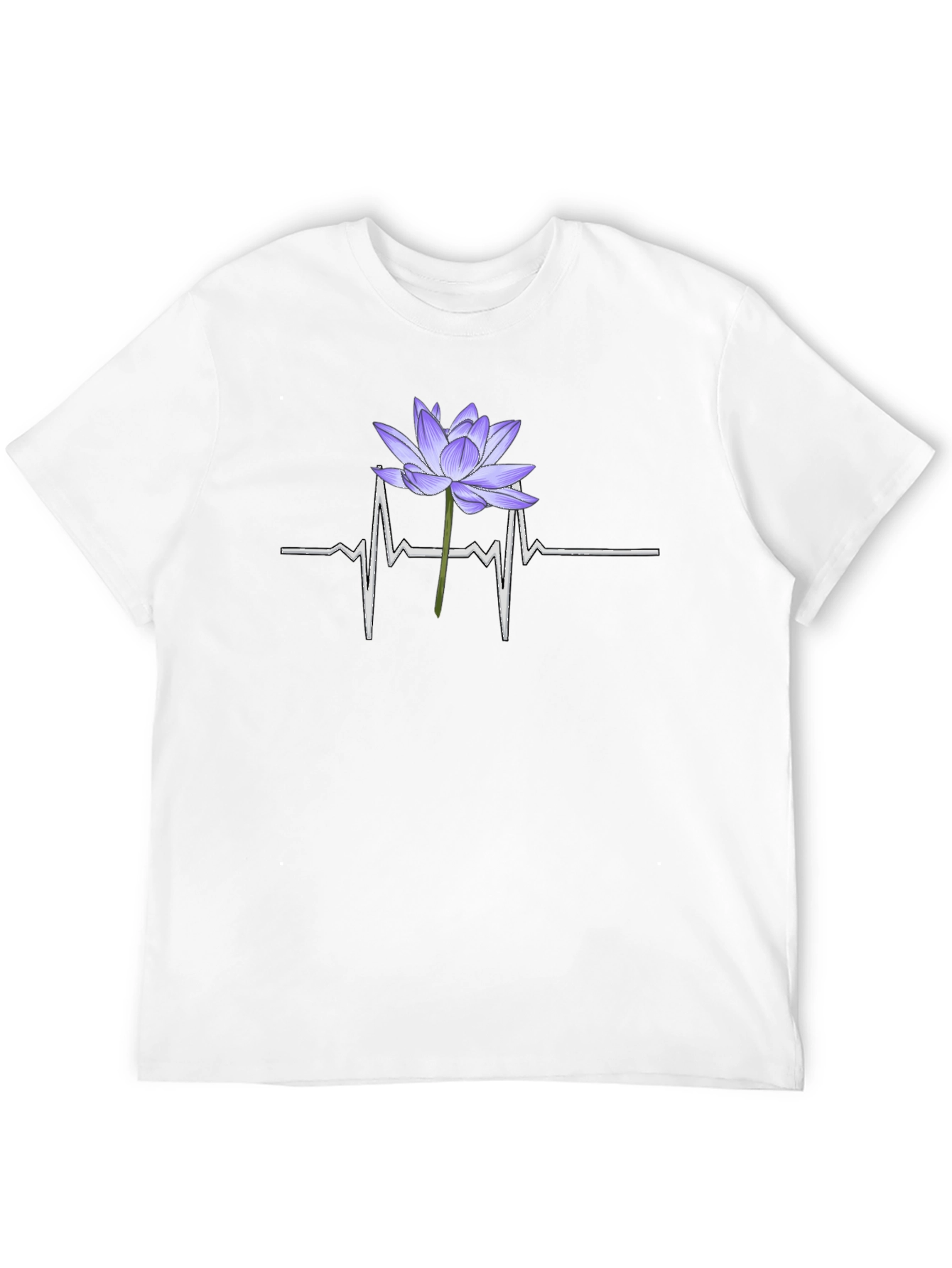 Lotus Heartbeat T-Shirt - Black