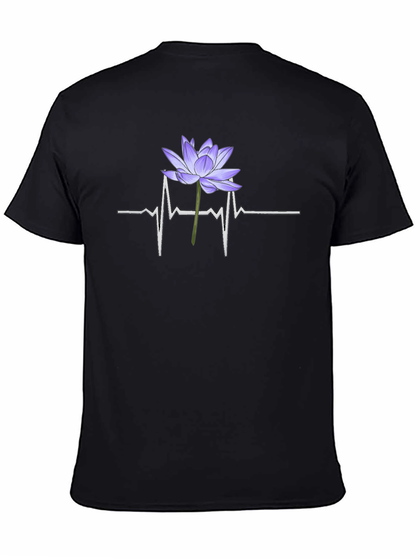 Lotus Heartbeat T-Shirt - Black