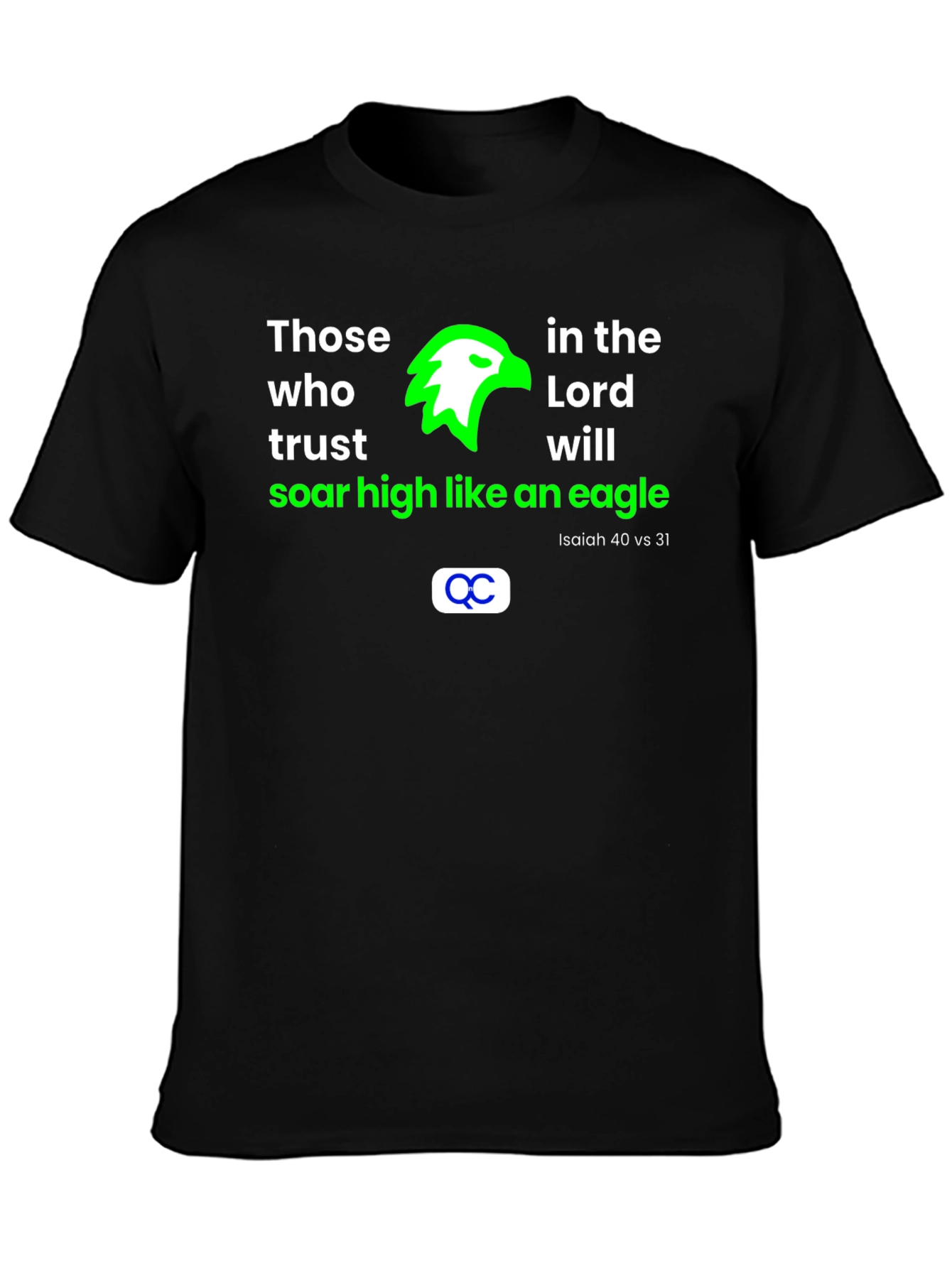 Faith Eagle T-Shirt: Isaiah 40:31 Christian Tee