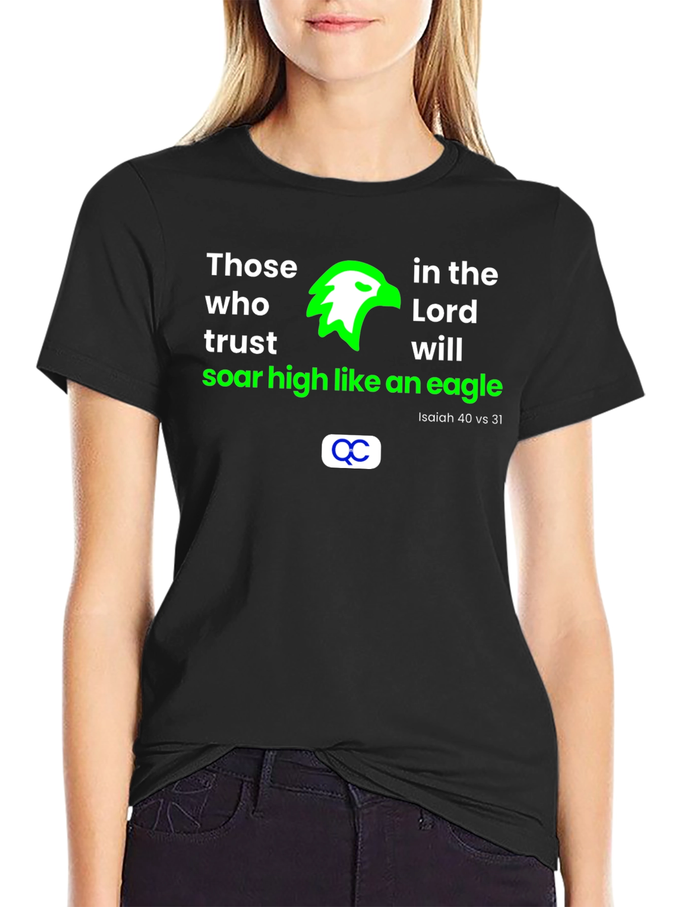 Faith Eagle T-Shirt: Isaiah 40:31 Christian Tee