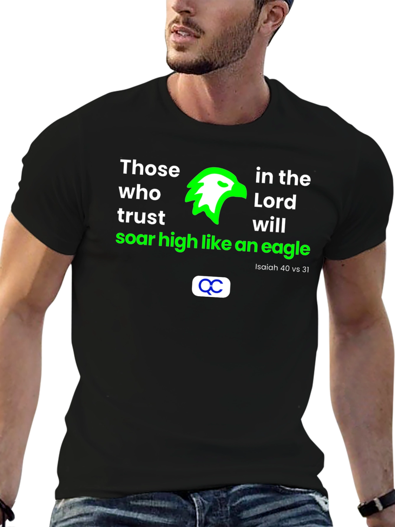 Faith Eagle T-Shirt: Isaiah 40:31 Christian Tee