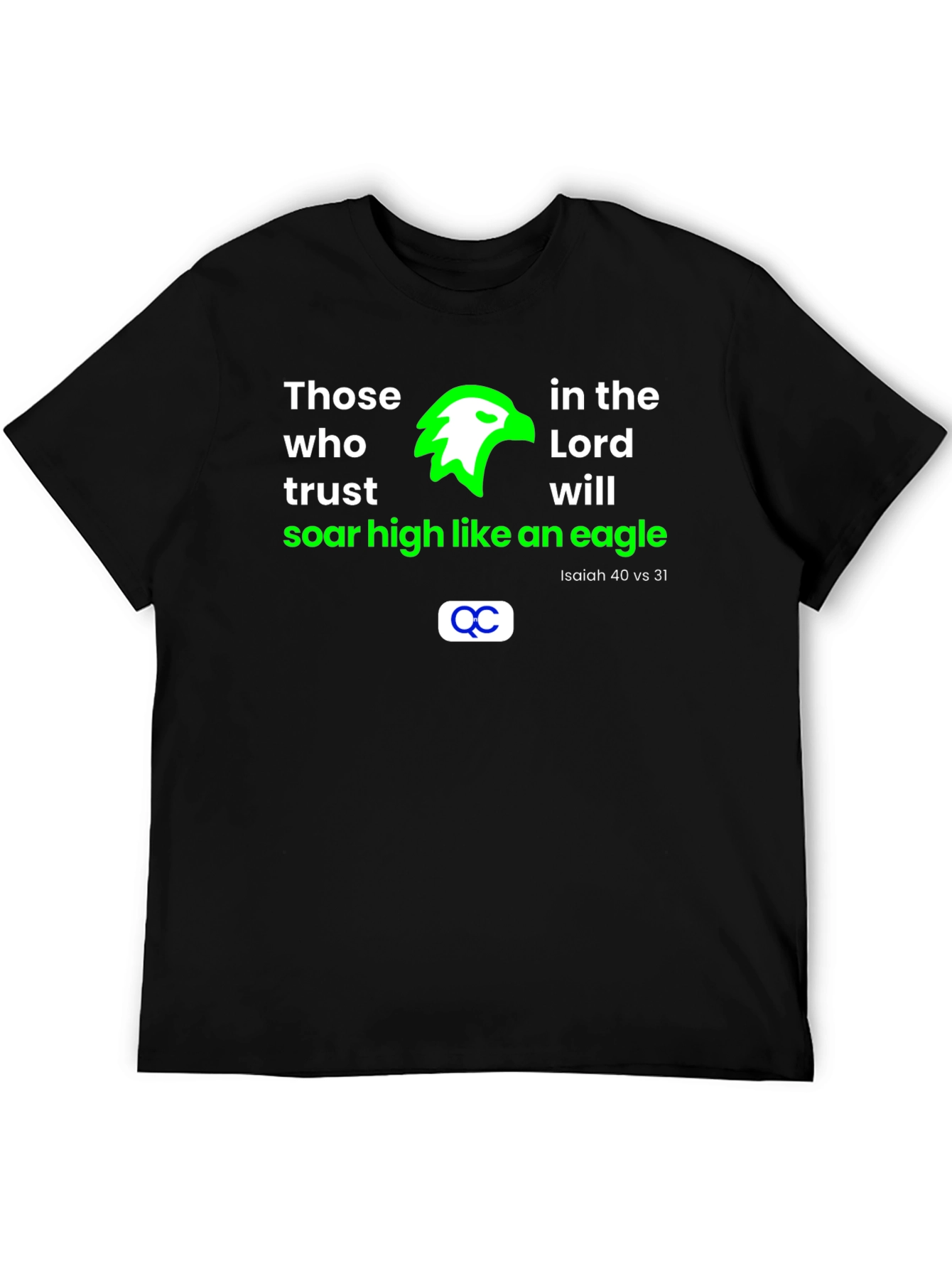 Faith Eagle T-Shirt: Isaiah 40:31 Christian Tee