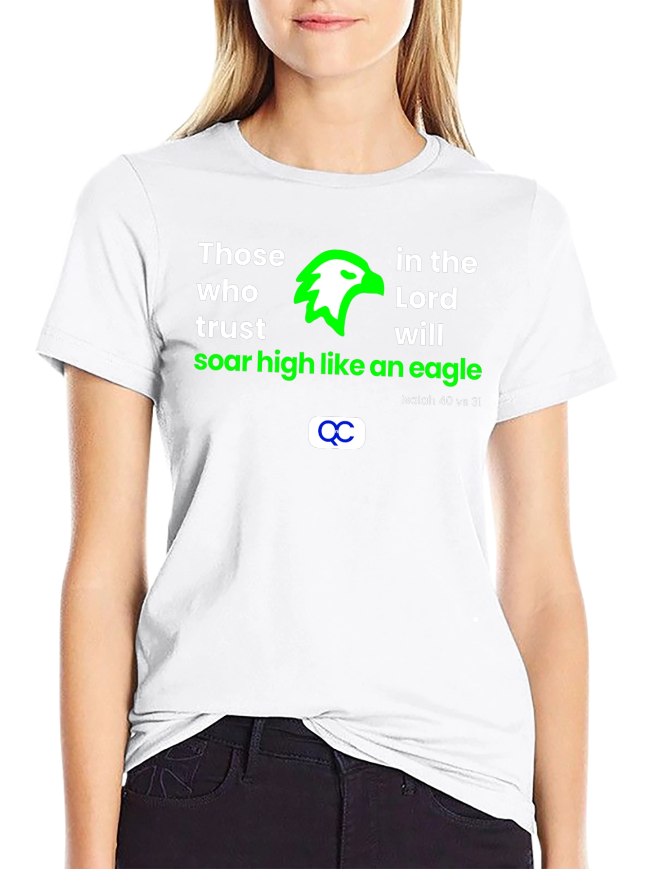 Faith Eagle T-Shirt: Isaiah 40:31 Christian Tee
