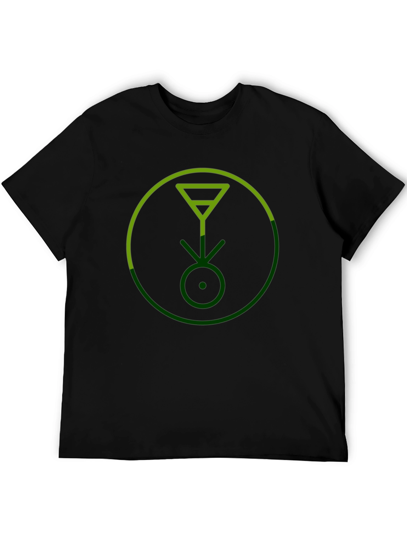 Symbol Graphic Black Cotton T-Shirt