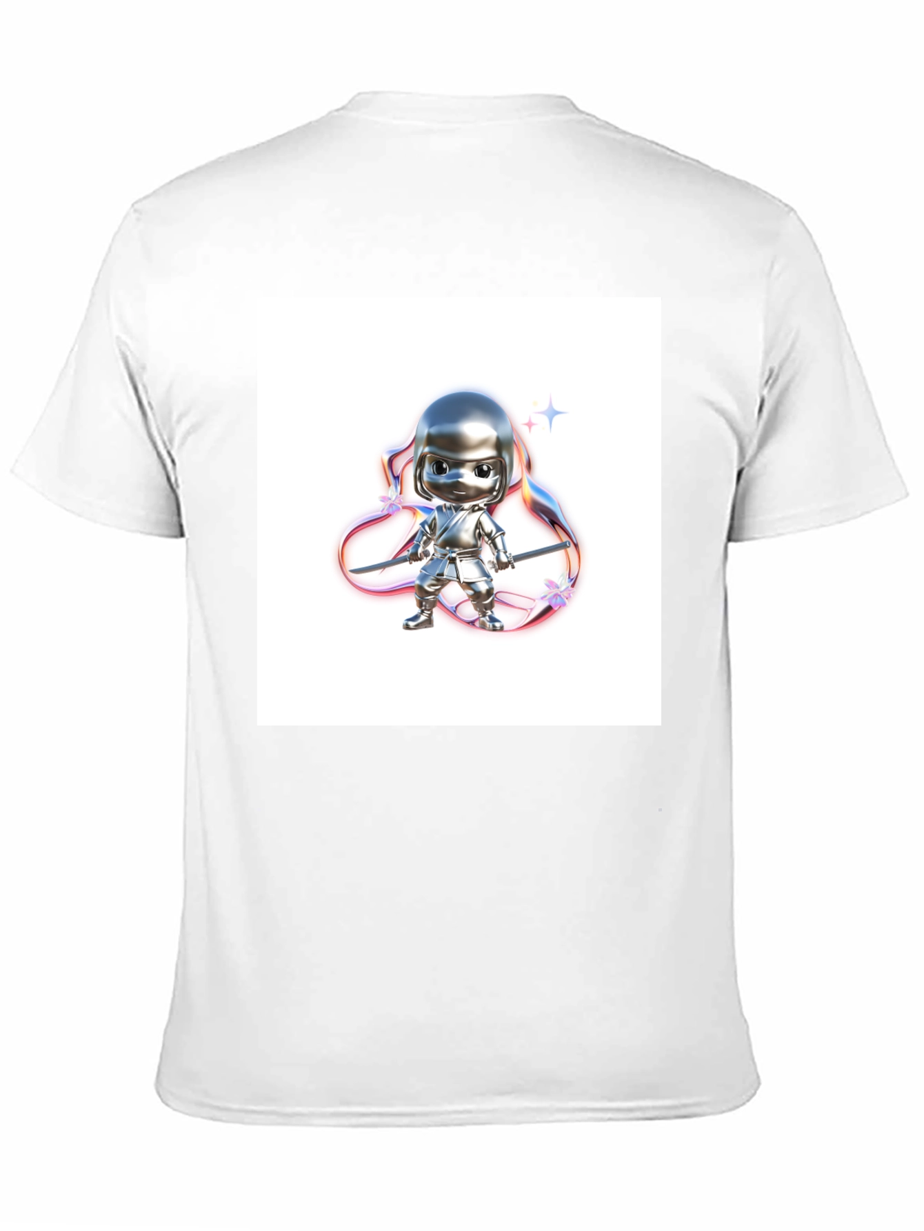 Black T-Shirt with Ninja Warrior Graphic