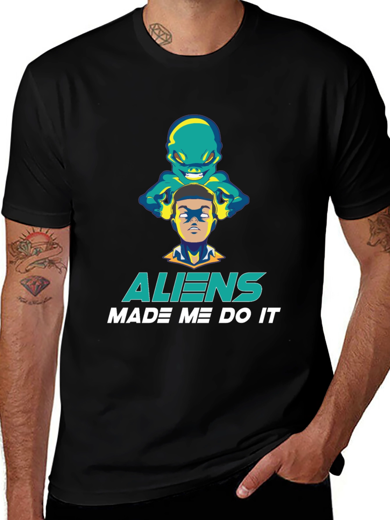 Aliens Made Me Do It Graphic Tee