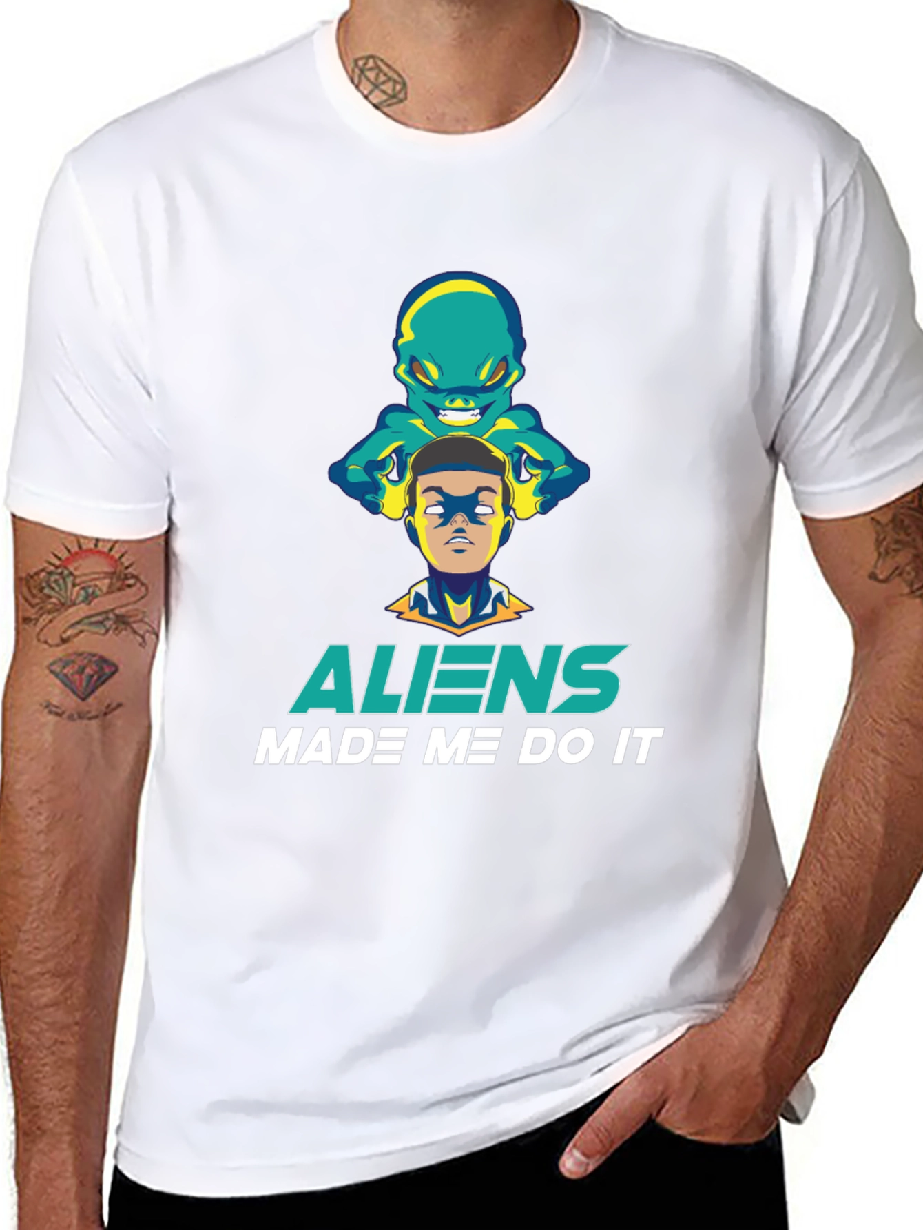 Aliens Made Me Do It Graphic Tee