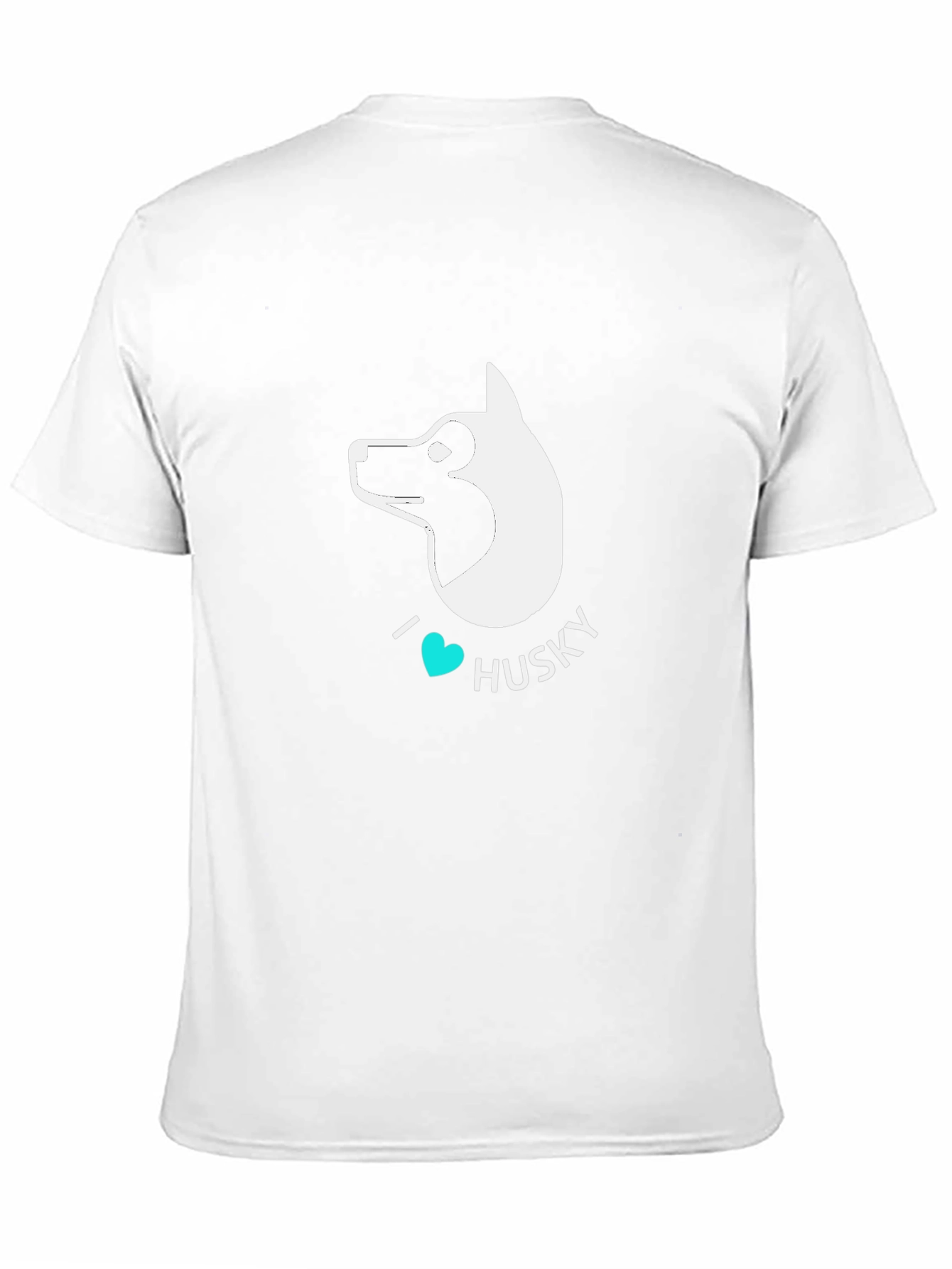 I Heart Husky Black T-Shirt