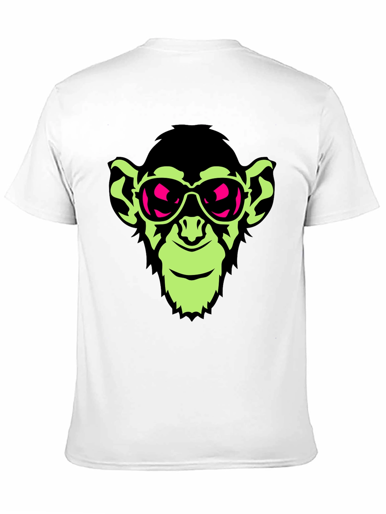 Cool Monkey Graphic Tee - Black Crew Neck T-Shirt