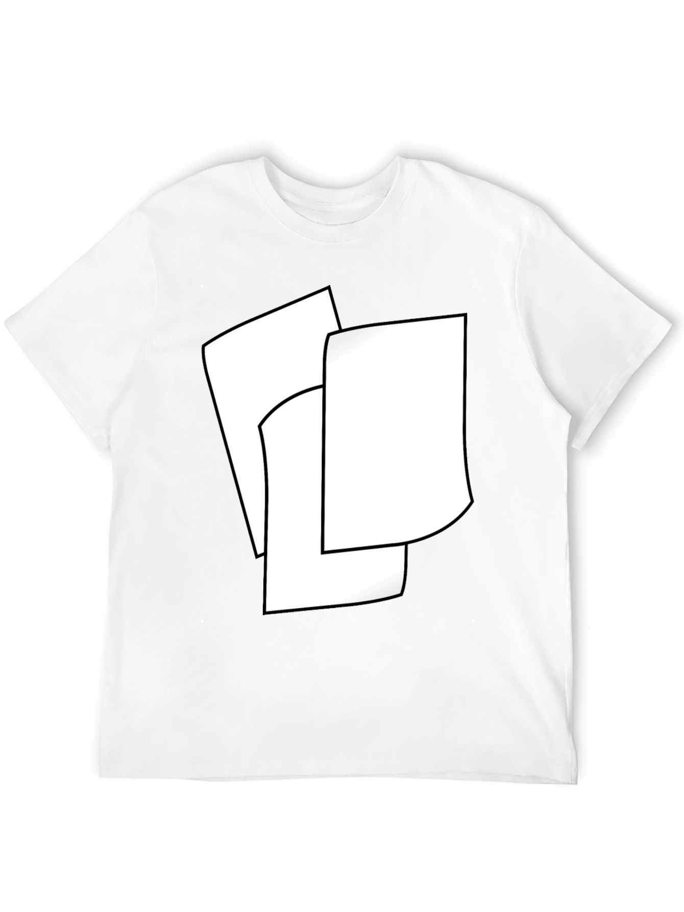 Modern Abstract Black T-Shirt